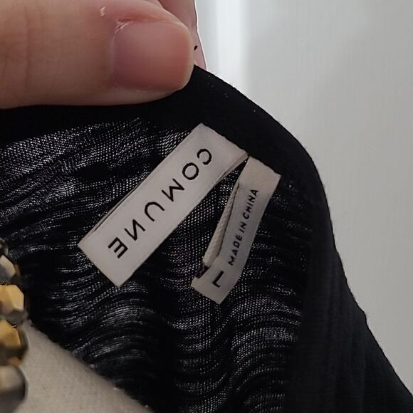 💲6️⃣ Bundled ✔️Black Heathered Cotton Modal Blend Comfy Cool Tee sz Small - Picture 6 of 7